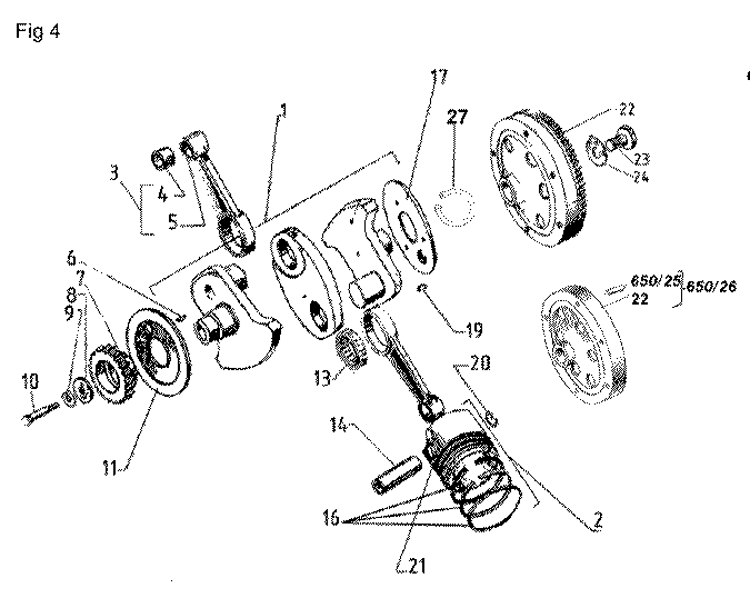 Russian crank shaft parts